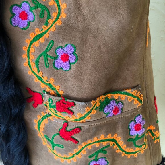 70s Coat, Yaqub Coat, Sheepskin Coat, Penny Lane Coat, Embroidered Coat - Picture 8 of 11